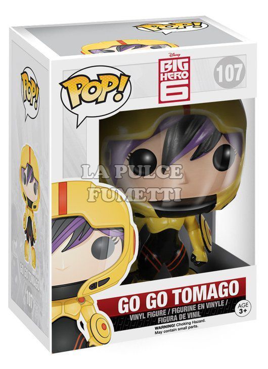 BIG HERO 6 - GO GO TAMAGO - VINYL FIGURE #   107 - POP FUNKO 
